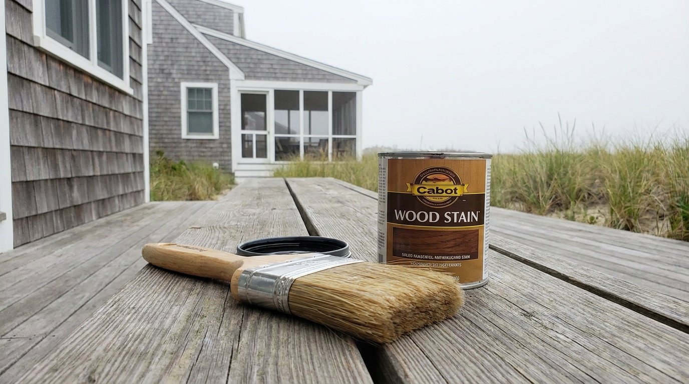 Coastal Delaware deck staining