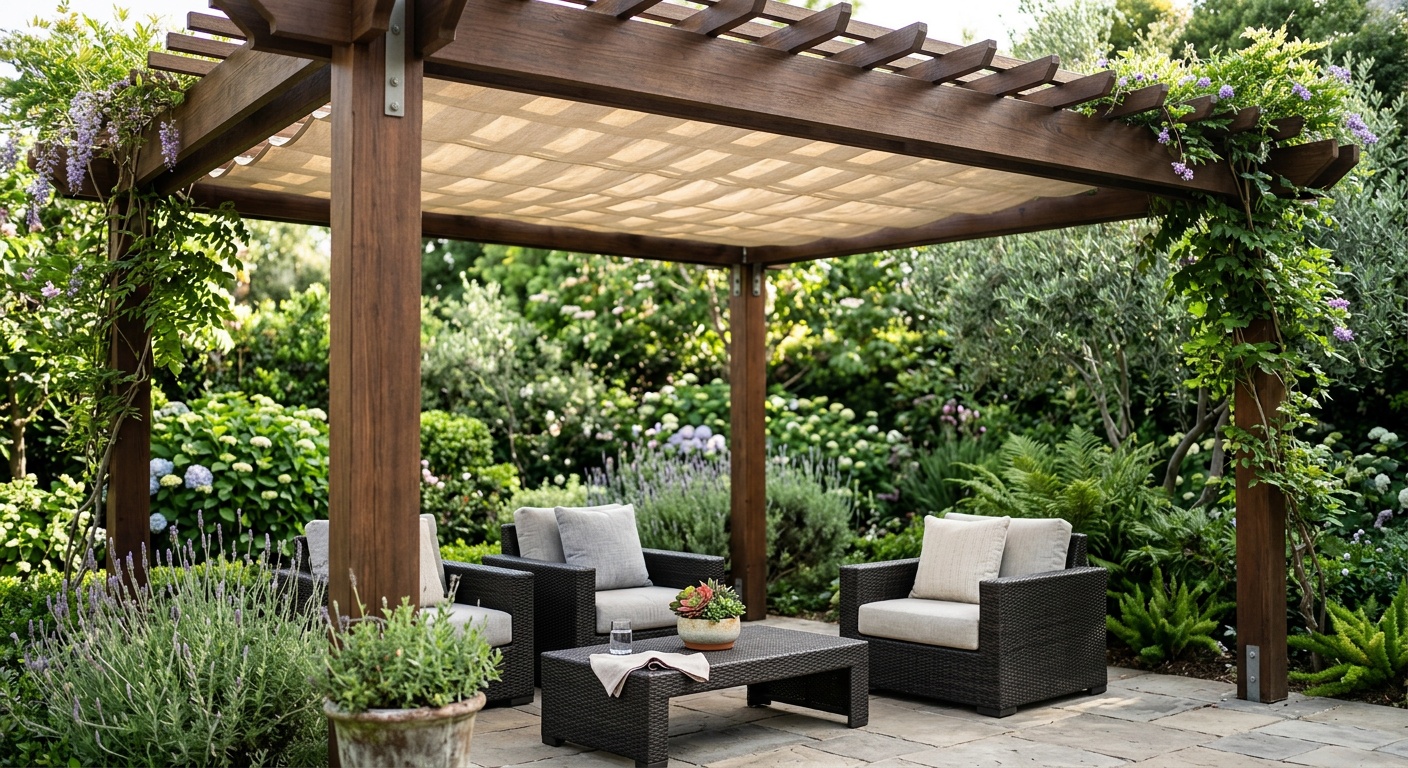Patio shade structures